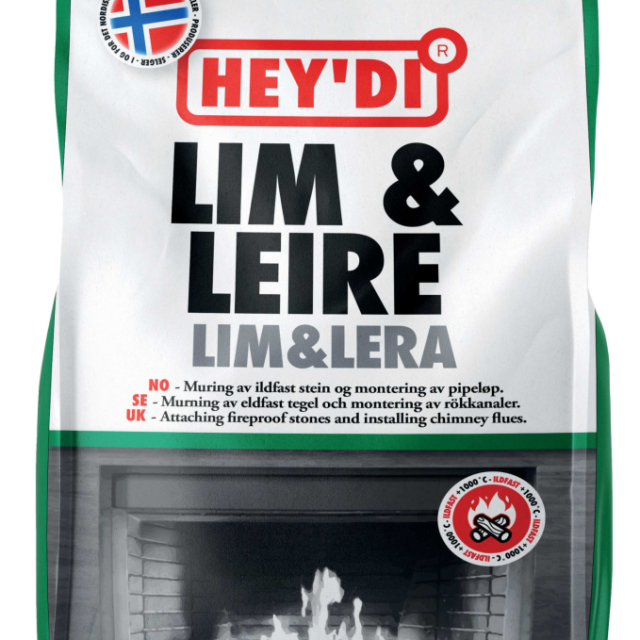 BRUK HEY DI ELDFAST LIM&LERA GRÅ 5KG