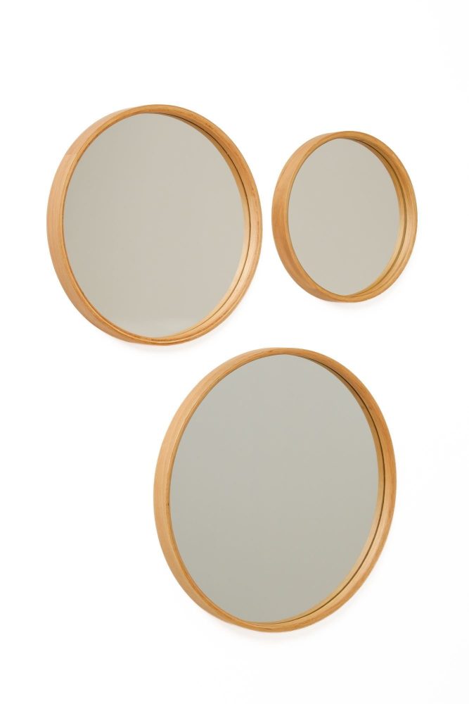 Dravik Dekorativ spegelset (3 delar) 50x50x4 cm
