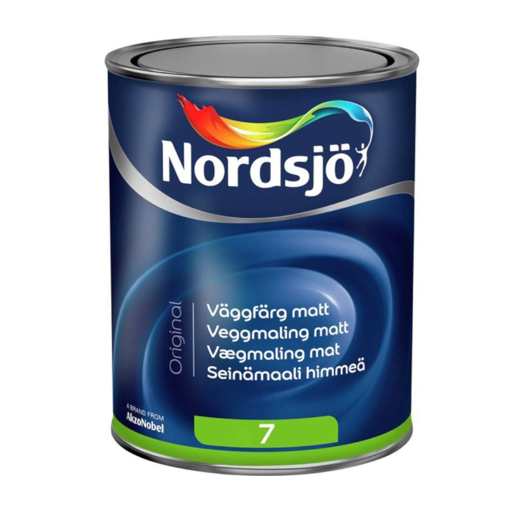 Väggfärg Orginal Vit Matt G7 1L, Nordsjö