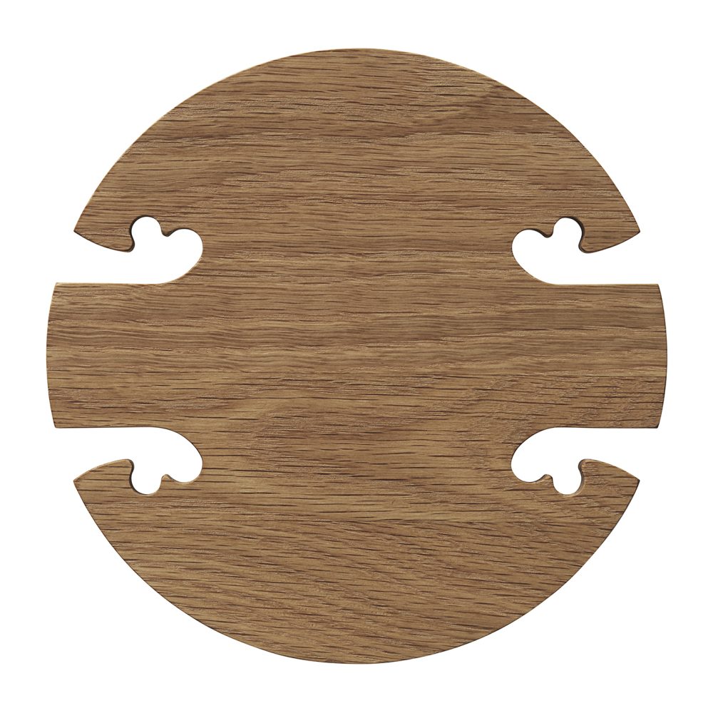 Gourmet Wood Trivet round, Ek