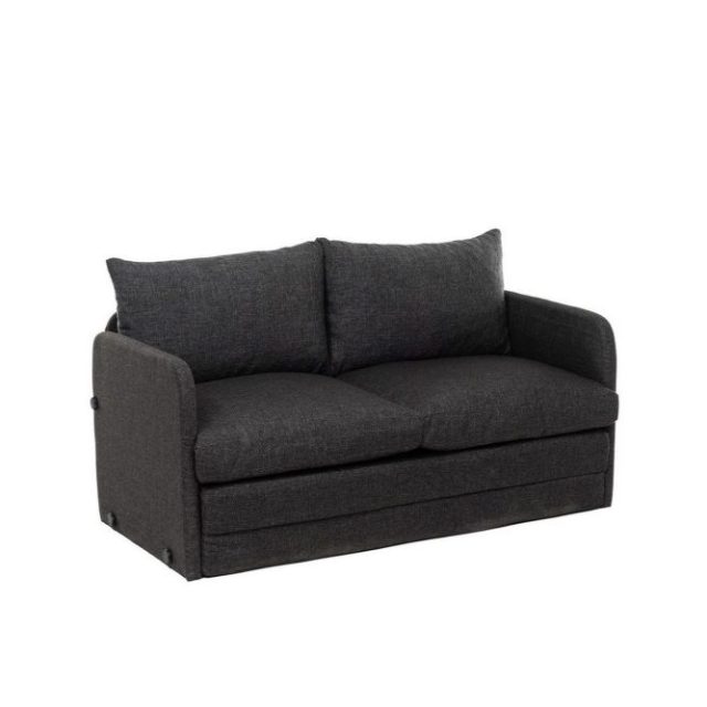 2-sits bäddsoffa Rubby (128 x 70 x 66 cm) Mörkgrå