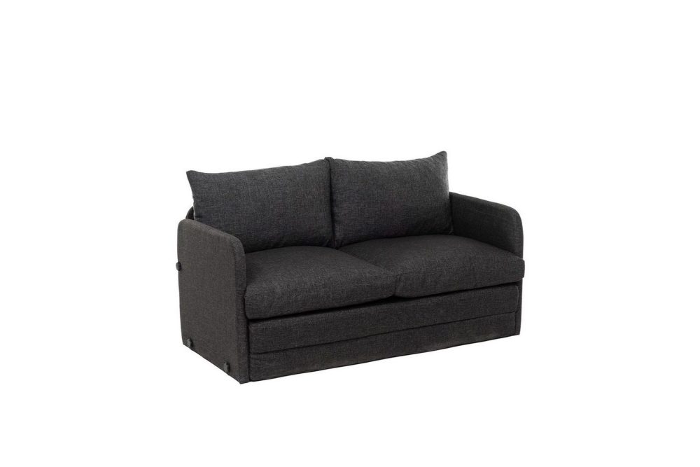 2-sits bäddsoffa Rubby (128 x 70 x 66 cm) Mörkgrå