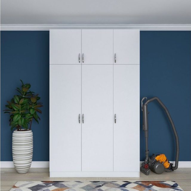 Ostin Garderob 6 Skåp 55x145 cm