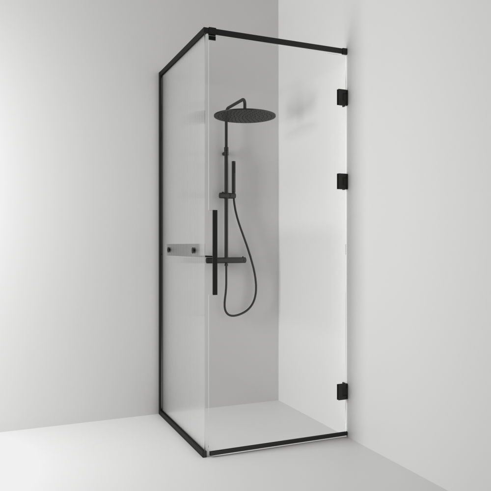 HÖRNDUSCH SVEDBERGS LANGFOSS RAK/FAST SV LINJE HYLLA VÄ 80X82X230CM