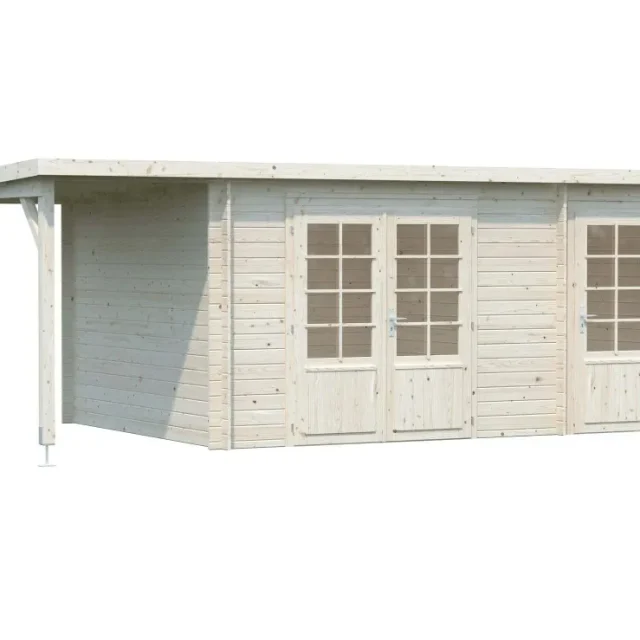 Palmako Ella Stuga 17,8 m²/inv. 13,1+3,9 m², utan golv, obehandlad