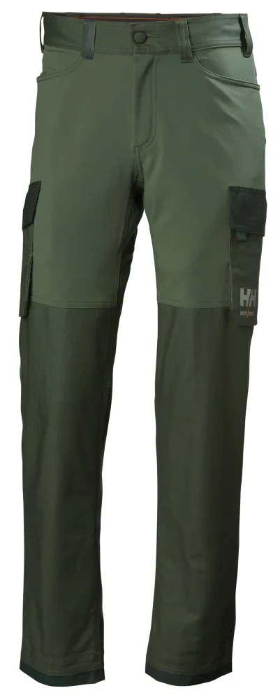 Helly Hansen Workwear Oxford 4X 77408-474 Arbetsbyxa grön/svart D104