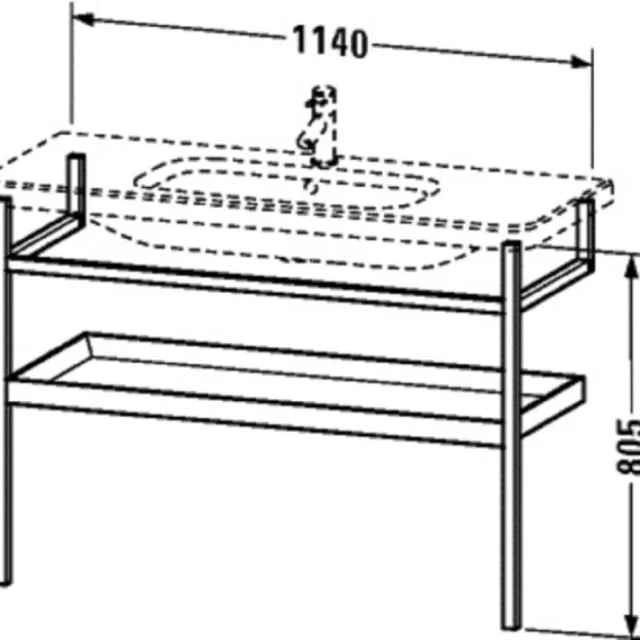 Duravit Durastyle DS988101876 Benställning trä Vit/Ek