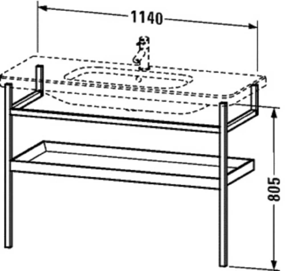 Duravit Durastyle DS988101876 Benställning trä Vit/Ek