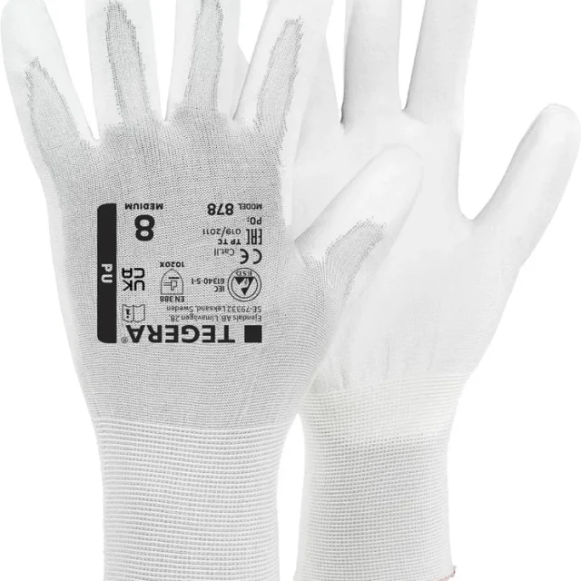 Tegera 878 Montagehandske vit 7