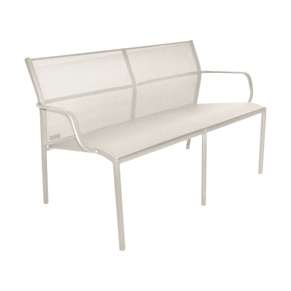 Cadiz bänk 2-sits, Clay grey (grå)