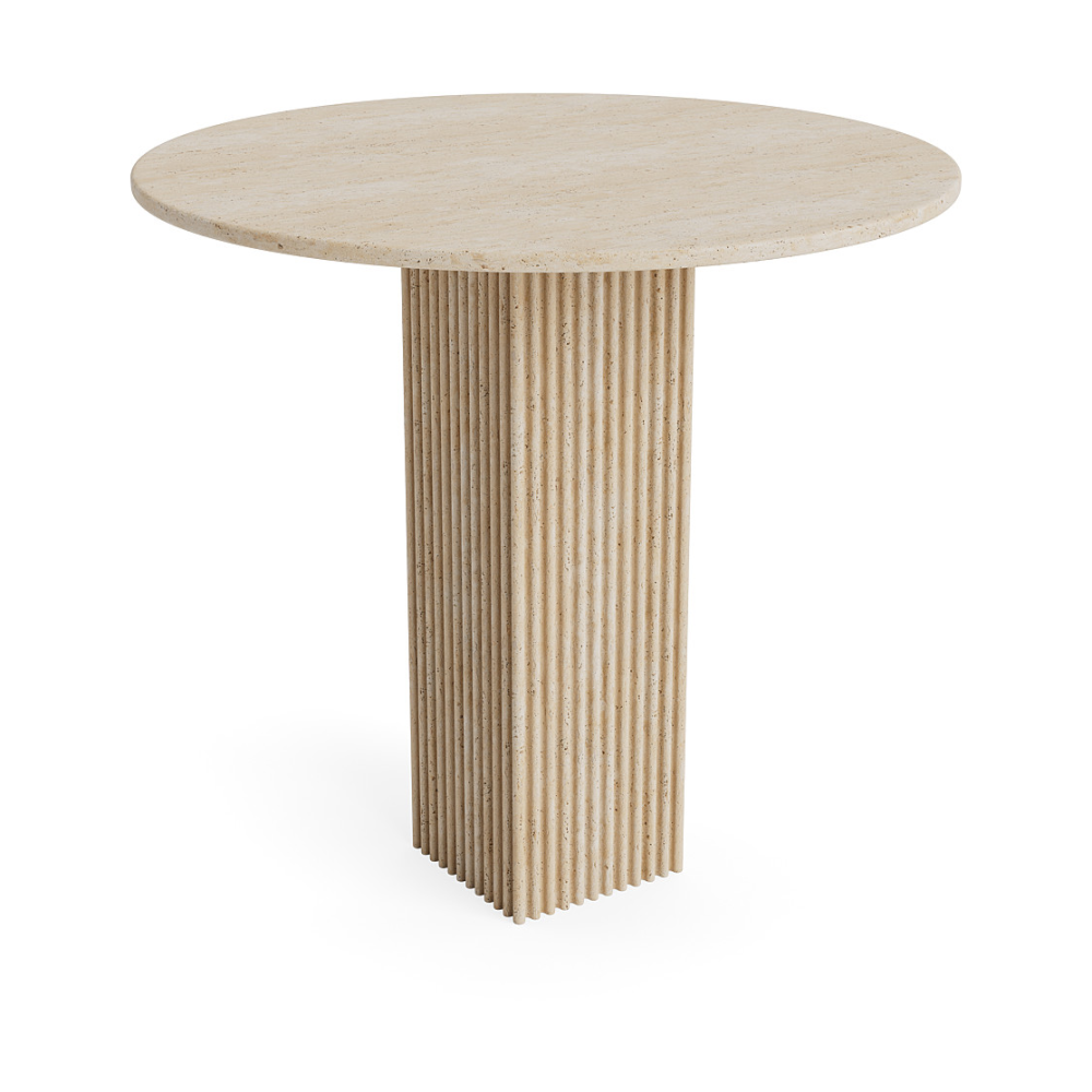 Soho matbord, Beige, Ø80 cm