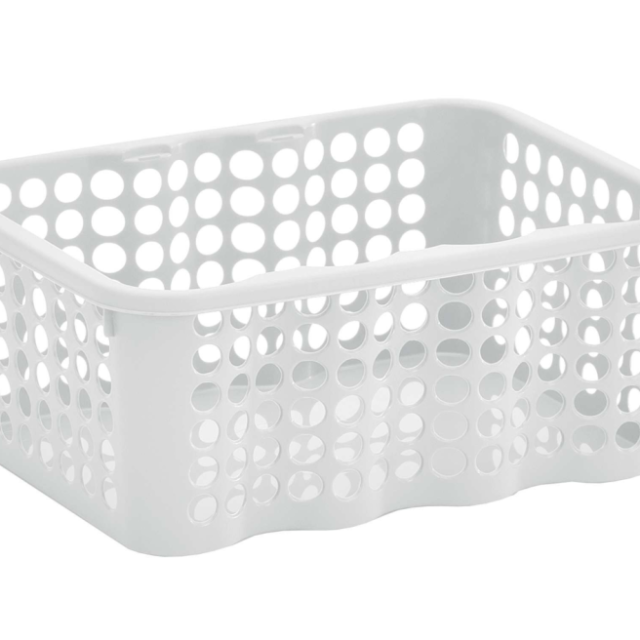 FÖRVARINGSKORG NORDISKA PLAST RONDO VIT 1,5L