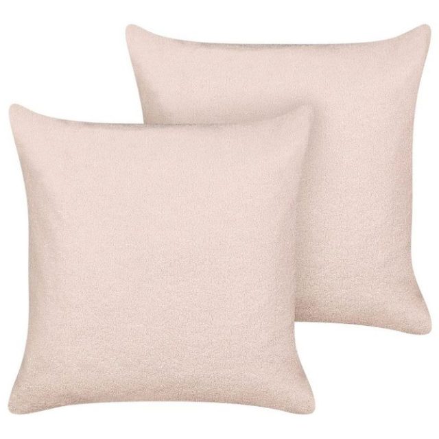 Prydnadskuddar Leuzea set om 2 Rosa, 60x60 cm
