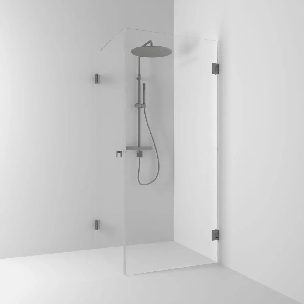 Svedbergs 623788 Duschhörna rak, klarglas 80 cm