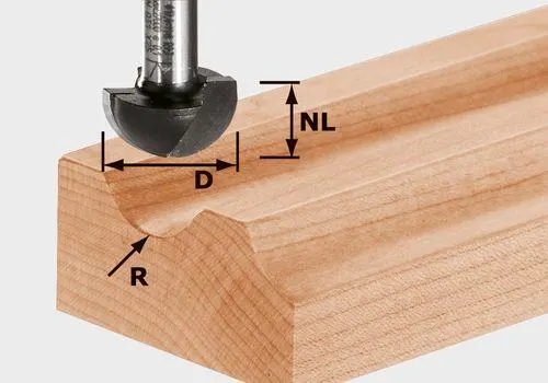 Festool HW S8 R8 Hålkälsfräs 8mm spindel