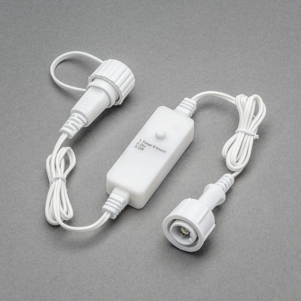Konstsmide 3607-017 Timer utomhus, 9 h Svart softkabel