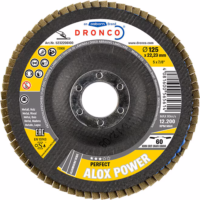 Kjøp Dronco Lamellrondell Alox Power, 115X22,23 mm
