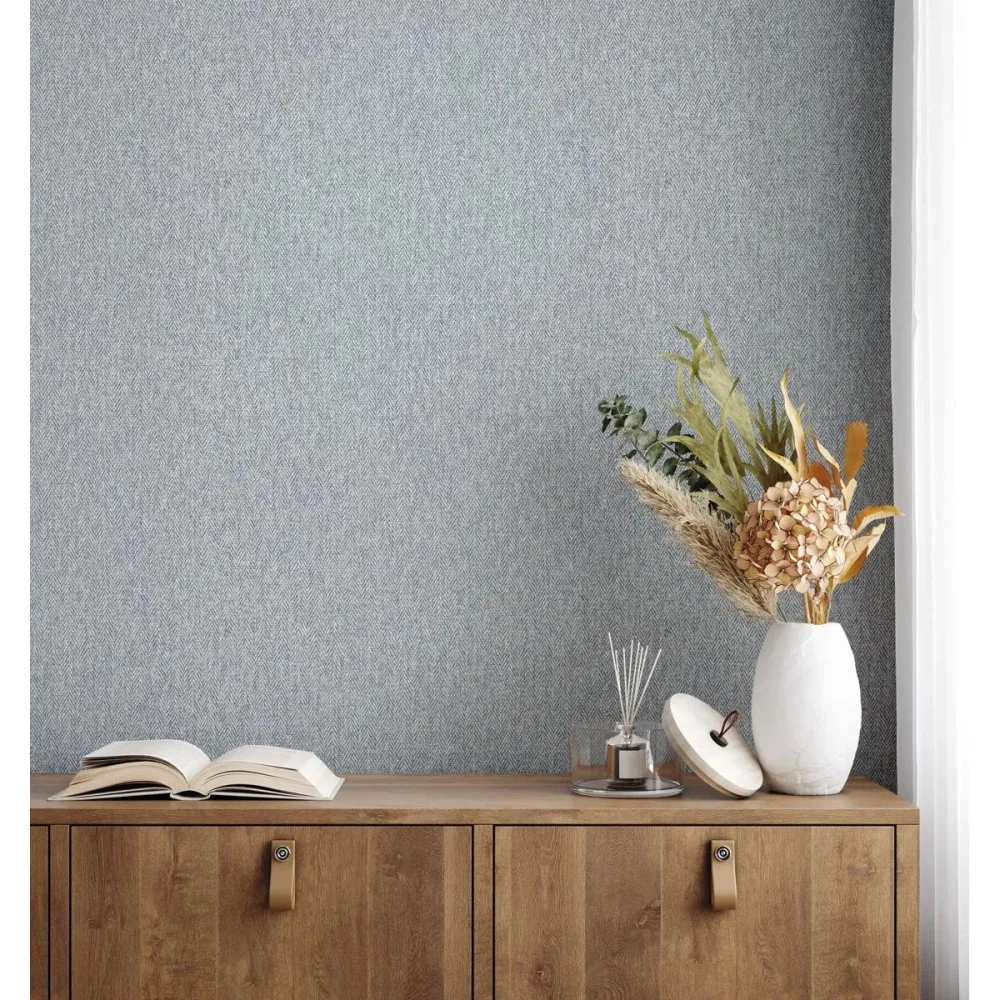 Ashdown Herringbone M1824 Vit Tapet | Stuvbutiken - Bild 3