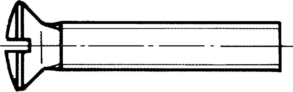 REYHER 009647009030008 Spårskruv Mässing, DIN 964 A, MKFS M3x8 mm, 200-pack - Bild 2