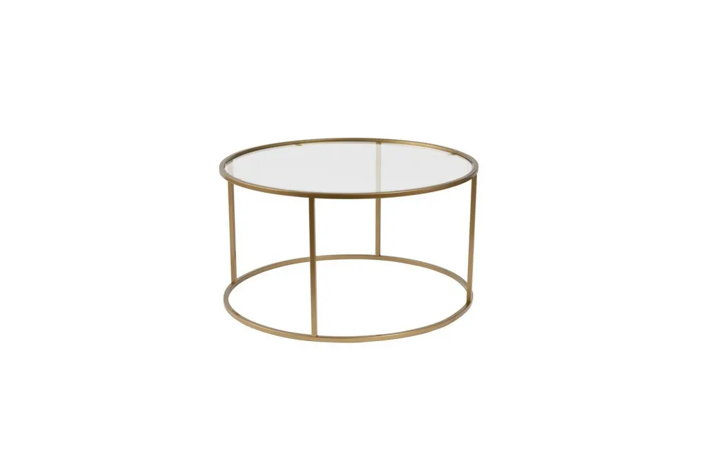 Soffbord Rikiya Guldtransparent