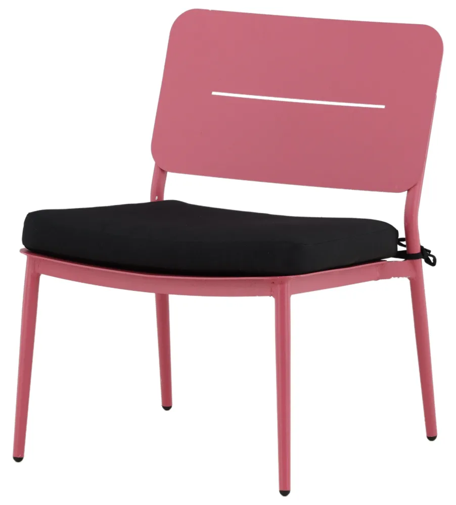 Venture Home Lina 1381-418 Loungestol 2-pack, rosa/svart