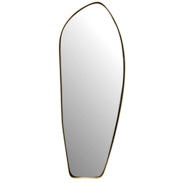 Spegel Wohnling Asymmetrisk metallram oval 90 cm