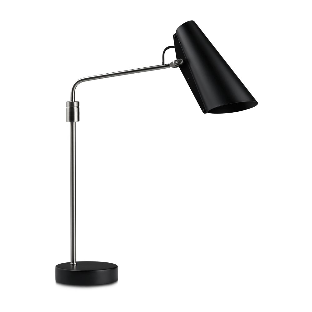Birdy swing bordslampa, Svart-stål