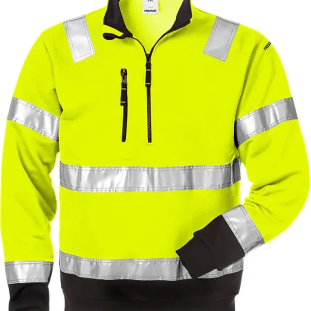 Fristads 728 SHV Sweatshirt Hi-Vis gul/svart S