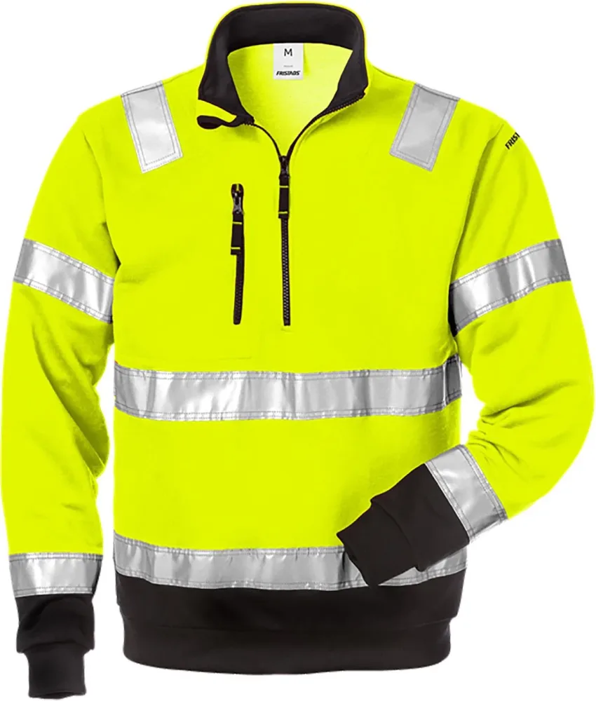 Fristads 728 SHV Sweatshirt Hi-Vis gul/svart S