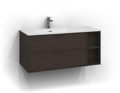 TVÄTTSTÄLLSSKÅP SVEDBERGS EPOS RELIEF BRUN ASK 2LÅD INTHT 100X45,3X45CM VÄ