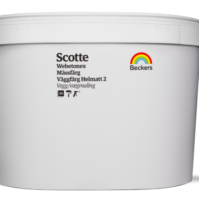 VÄGGFÄRG SCOTTE WEBETONEX MÄSSFÄRG 10L