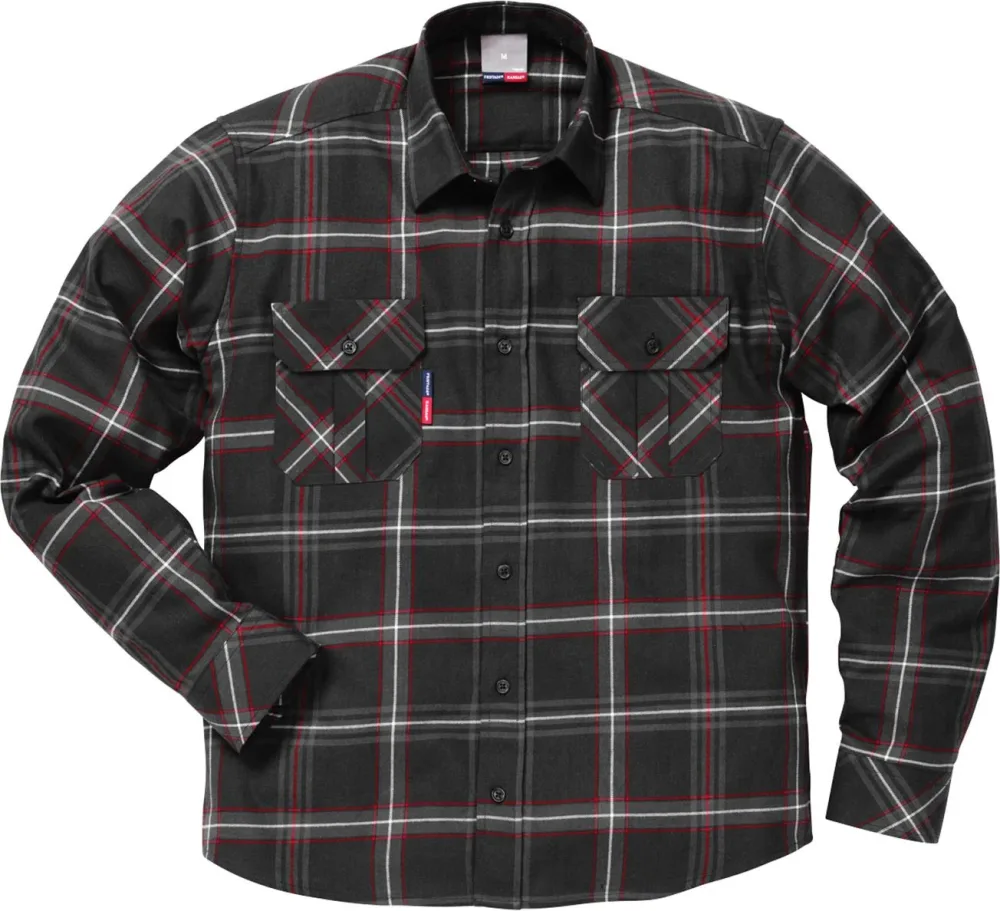 Fristads 104986-940 S Flanellskjorta svart S - Bild 2