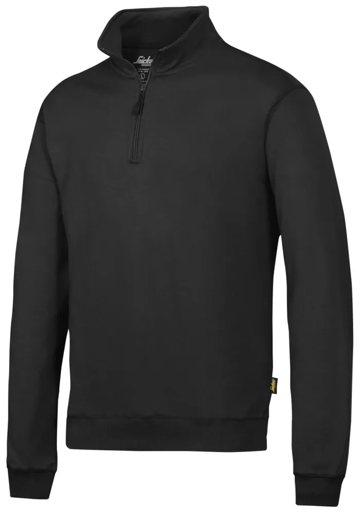 Snickers Workwear 2818 Tröja grå, med kort dragkedja Grå