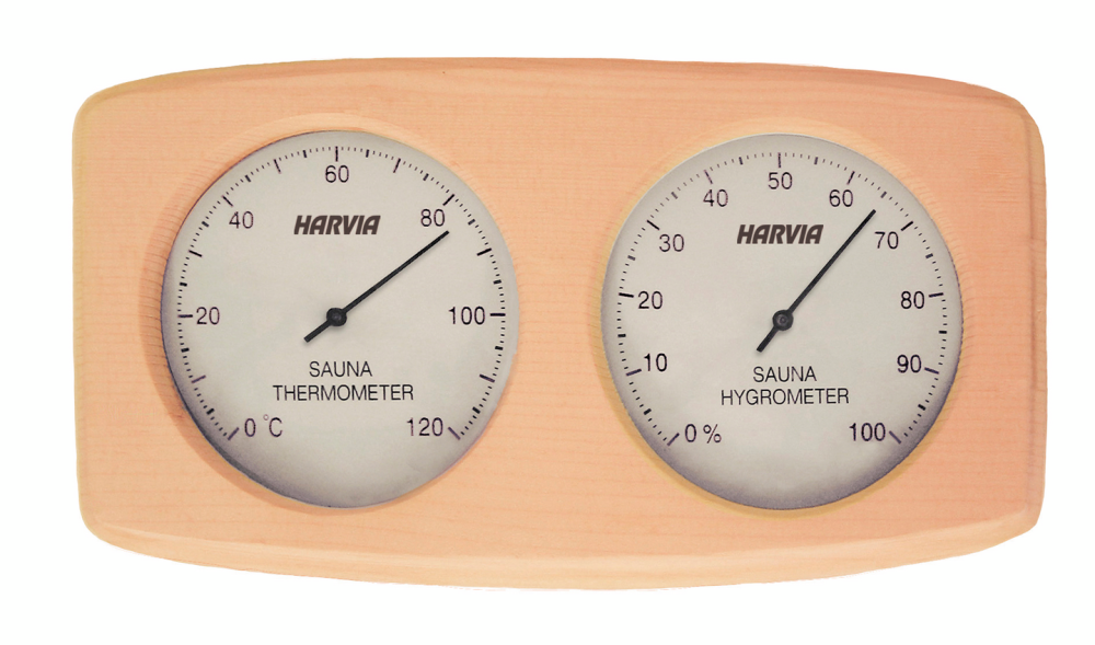 TERMO-/HYGROMETER PÅ TRÄPLATTA SAS92300