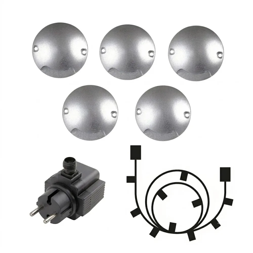 Köp LightsOn Zenit Trädäck 0,5W 12V Silver 5st | Fri Frakt