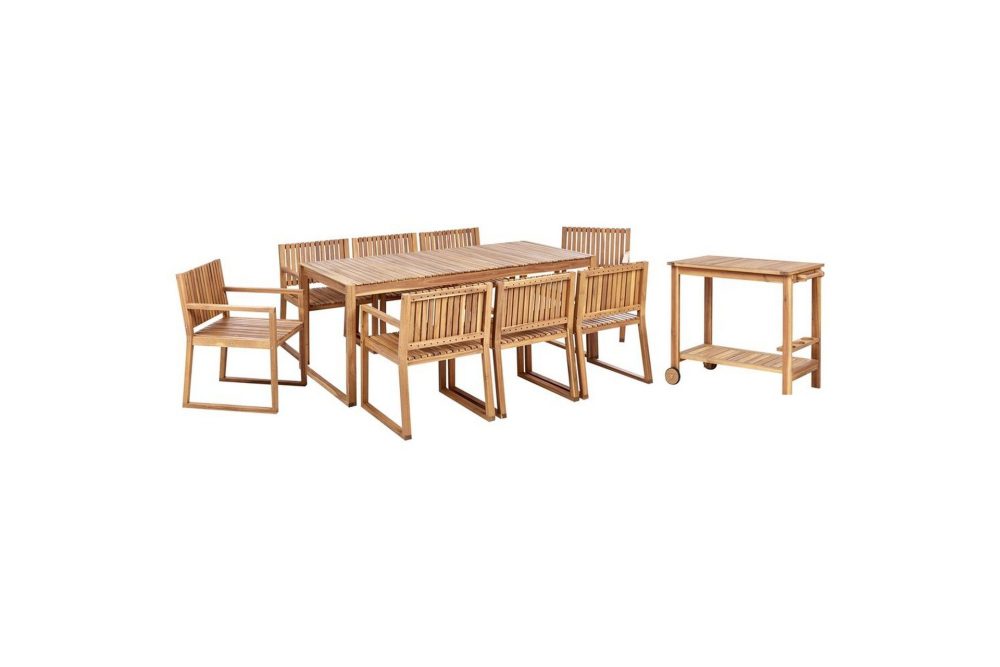 Matsalsset Sassari II med vagn 8-Sits