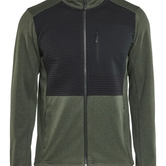 Blåkläder 3548253341994XL Tröja grön/svart, helzip Grön/svart
