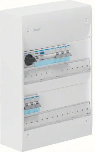 Hager GD213SF Centralapparat Typ: Gamma, IP30 2 x 13 moduler - Bild 2