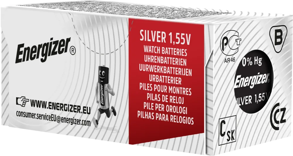 Energizer Silveroxid Knappcellsbatteri 386/301, 1,55 V