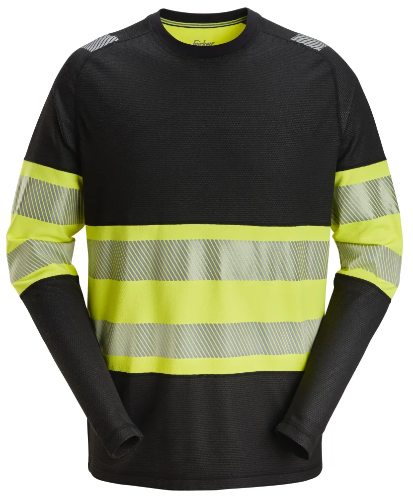 Snickers Workwear 2430 T-shirt varsel, svart/gul S