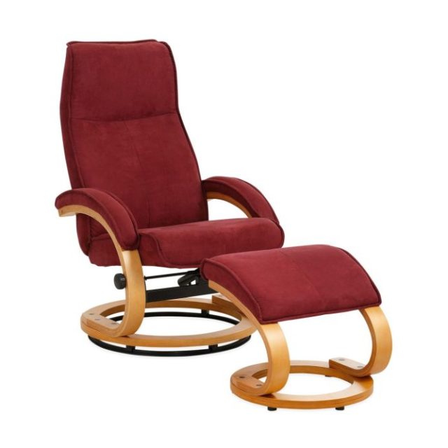 Reclinerfåtölj Loft24 Pasha Reclinerfåtölj Microfiber Röd