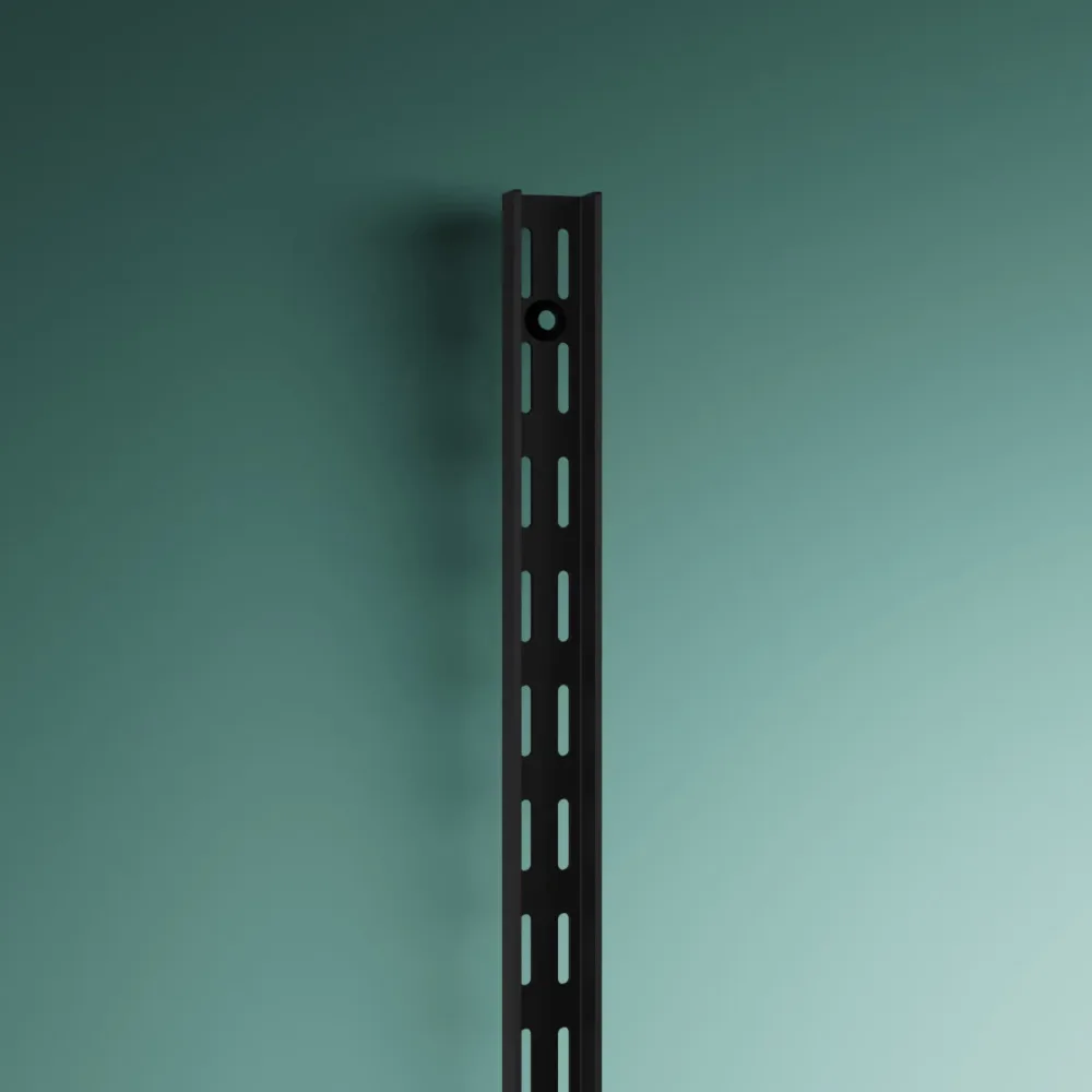 Väggskena Svart, Stål 390x160x25mm