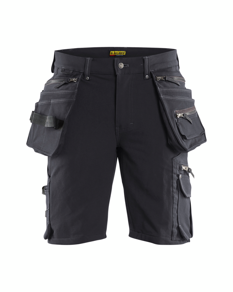 HANTVERKSSHORTS 1988 4VÄG C50 STRETCH X1900 MÖRKGRÅ/BLÅ