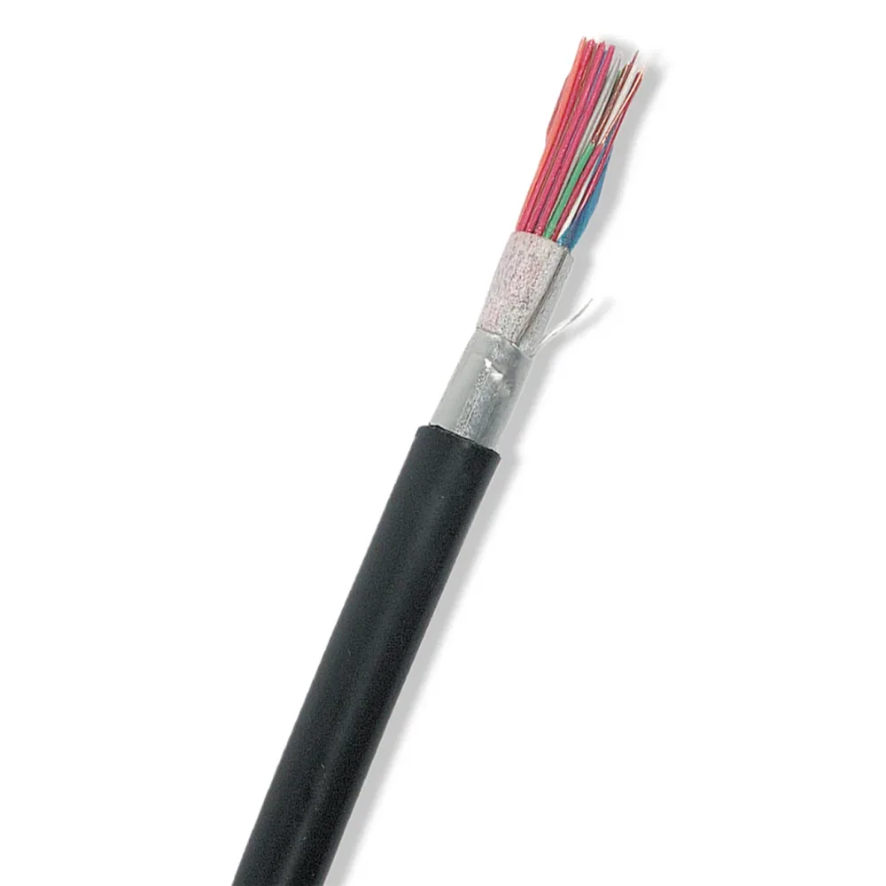 Nexans EUALEV Telekabel 100 x 2 x 0,7 mm, svart 1 m, kapad