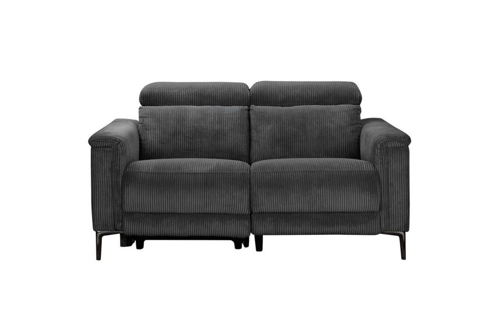 Reclinersoffa utan hörn Loft24 Lund Reclinersoffa 2-sits Grå