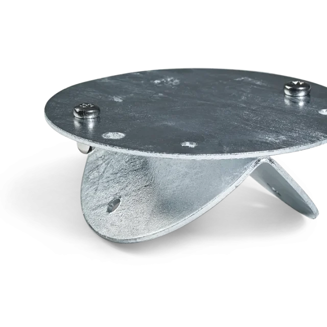 Westal 7721530 Hörnfäste till armatur, Ø107 mm Silver/galv