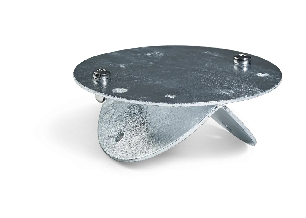 Westal 7721530 Hörnfäste till armatur, Ø107 mm Silver/galv