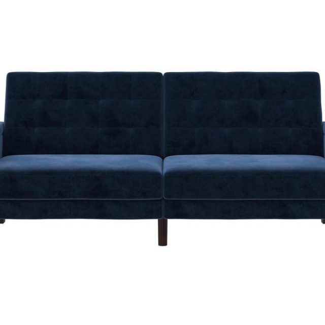 Porter 2-sits Bäddsoffa Sammet/Blå