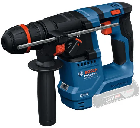 Borrhammare Batteridriven Bosch Power Tools PRO GBH 18V-18 X Med 2x2 Ah batterier, laddare och GDE