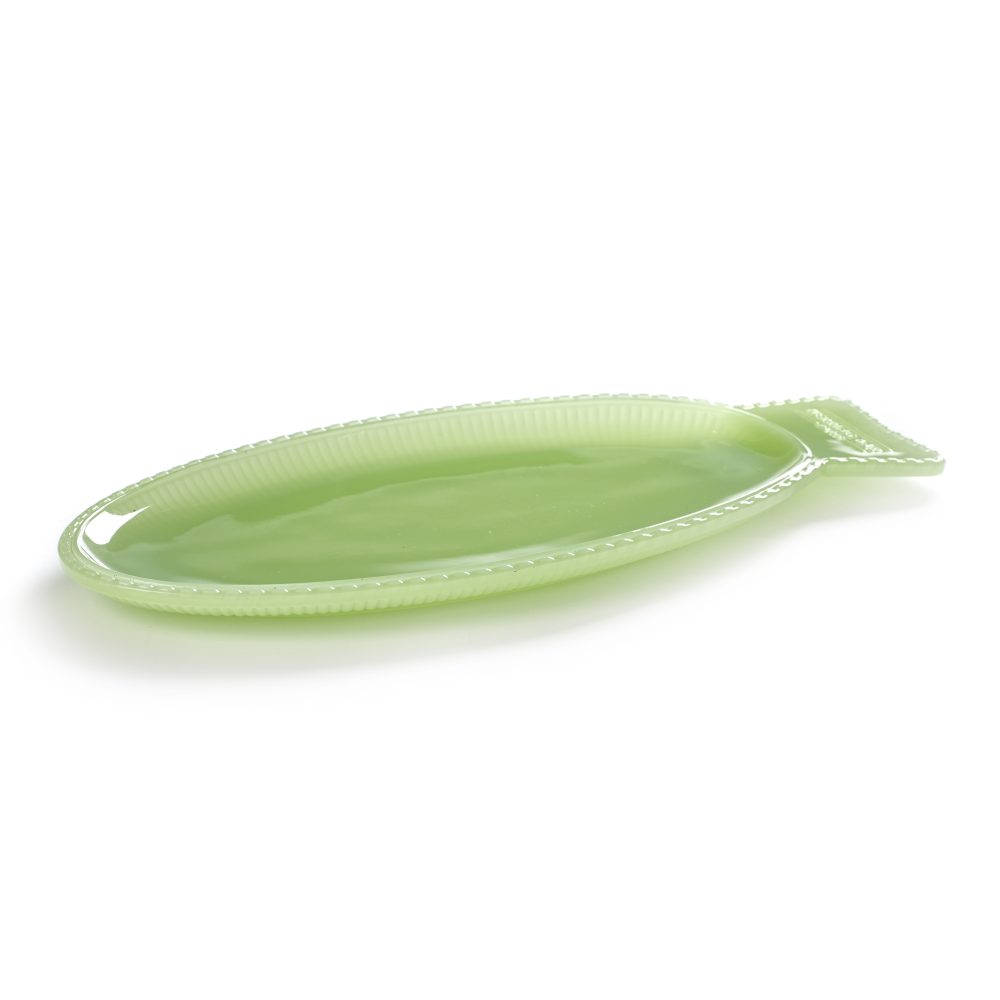 Fish & Fish serveringsfat 16x35 cm, Jadeite green
